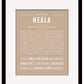 Neala | Name Art Print