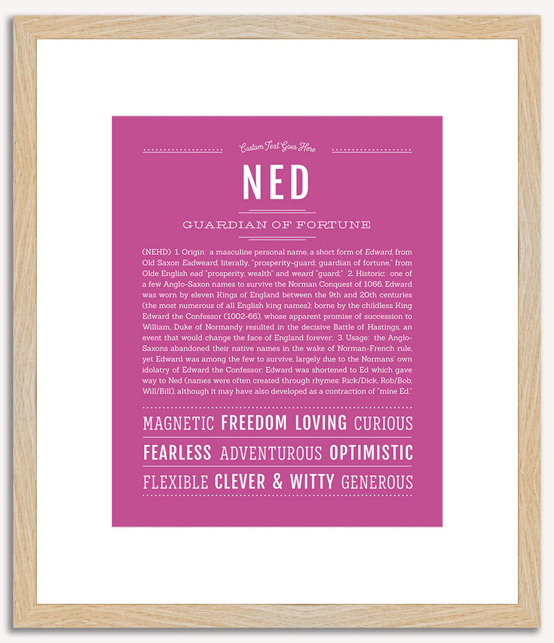 Ned | Name Art Print