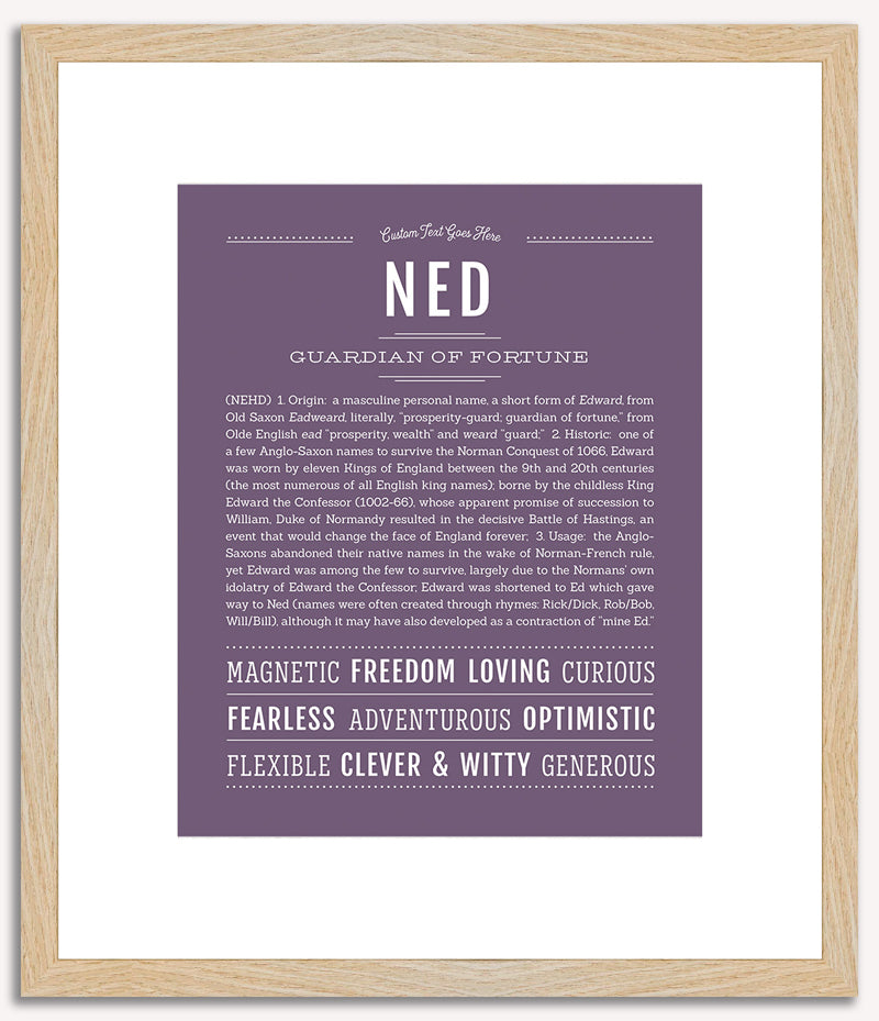 Ned | Name Art Print