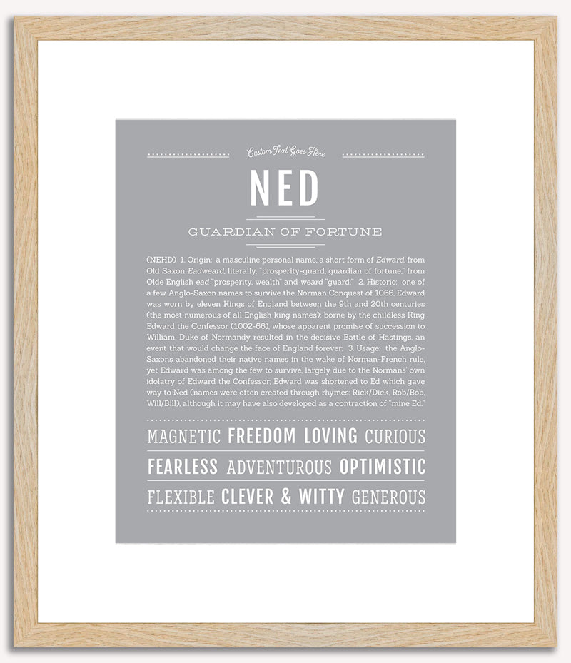 Ned | Name Art Print