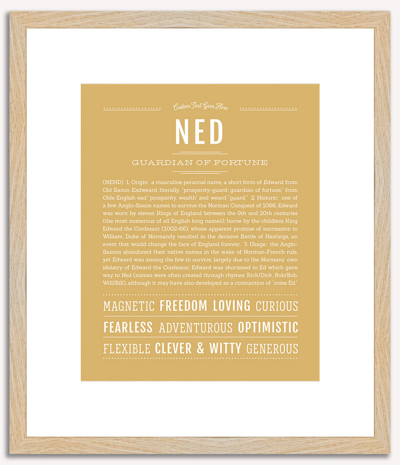 Ned | Name Art Print