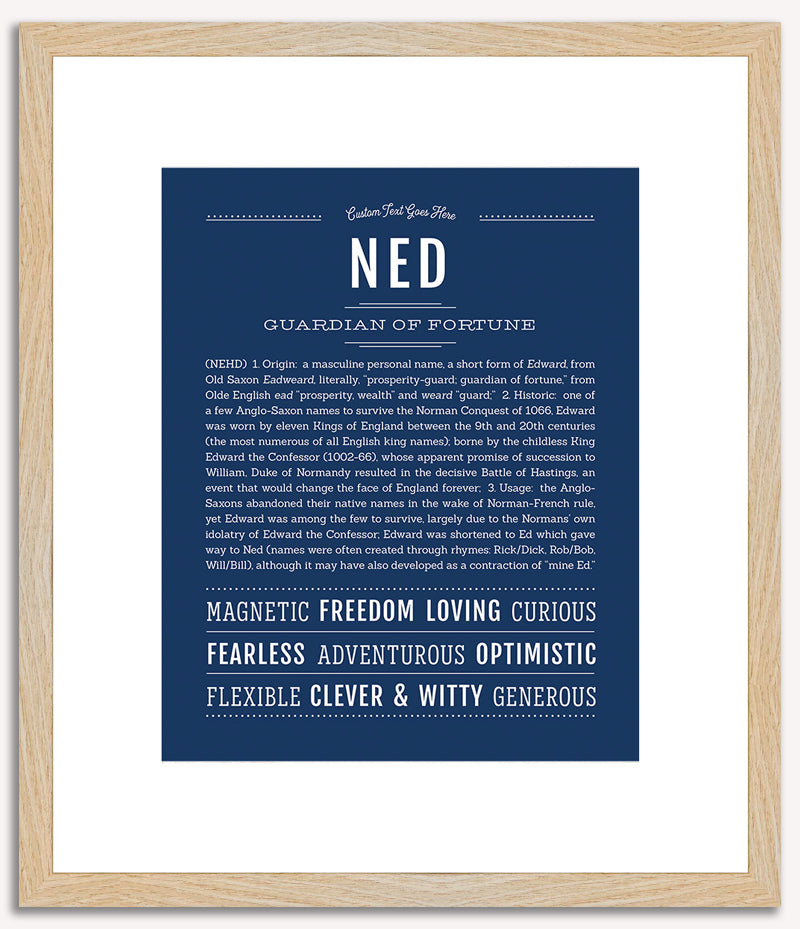 Ned | Name Art Print