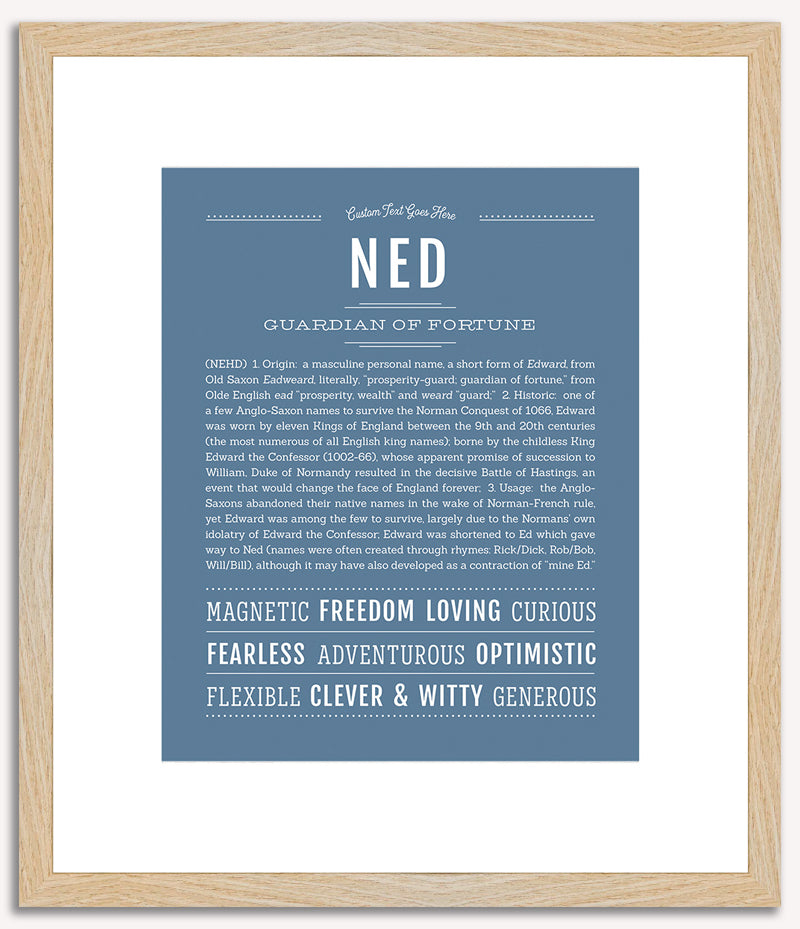 Ned | Name Art Print