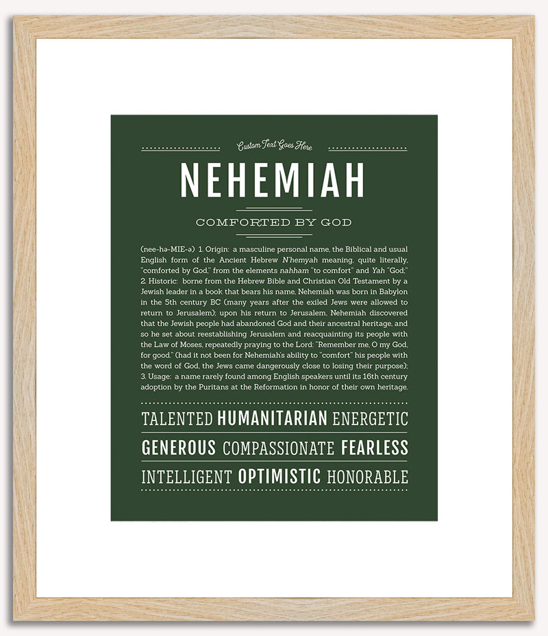 Nehemiah | Name Art Print