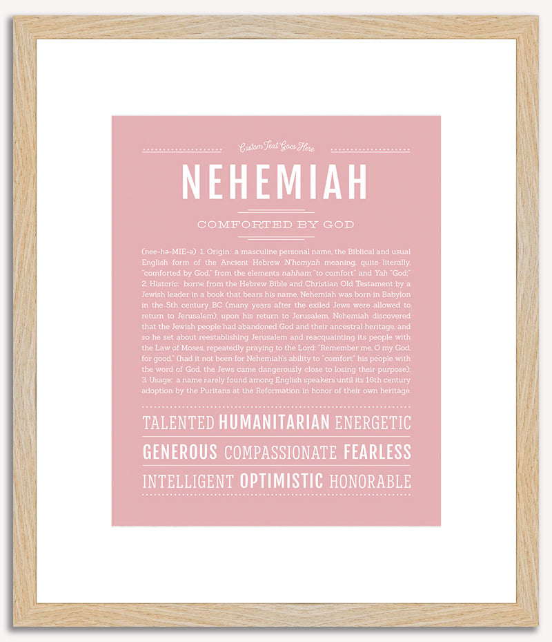 Nehemiah | Name Art Print