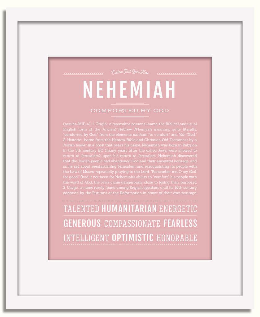 Frame Options | Dusty Rose | White Frame, Matted