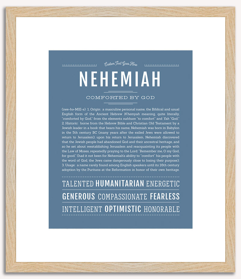 Nehemiah | Name Art Print