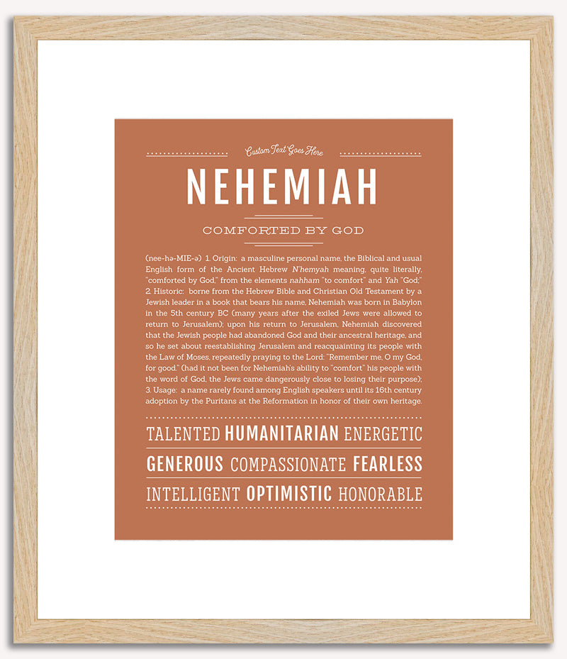 Nehemiah | Name Art Print