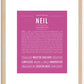 Neil | Name Art Print