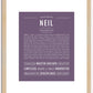 Neil | Name Art Print