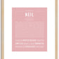 Neil | Name Art Print