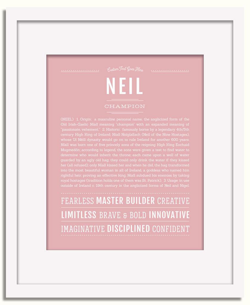 Frame Options | Dusty Rose | White Frame, Matted