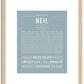 Neil | Name Art Print