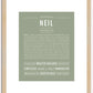 Neil | Name Art Print