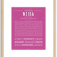 Neisa | Name Art Print