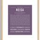 Neisa | Name Art Print