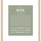 Neisa | Name Art Print