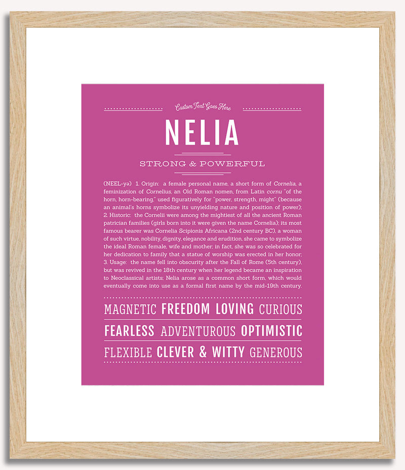 Nelia | Name Art Print