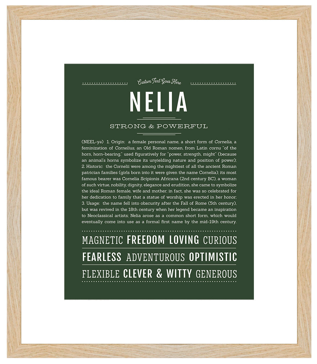 Nelia | Name Art Print