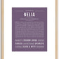 Nelia | Name Art Print