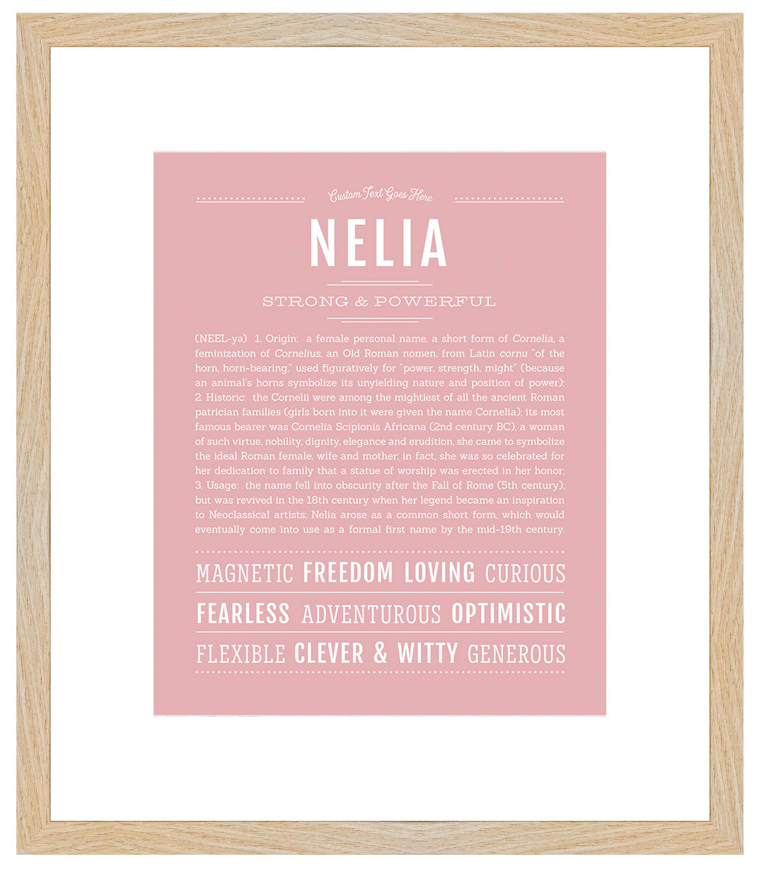 Nelia | Name Art Print