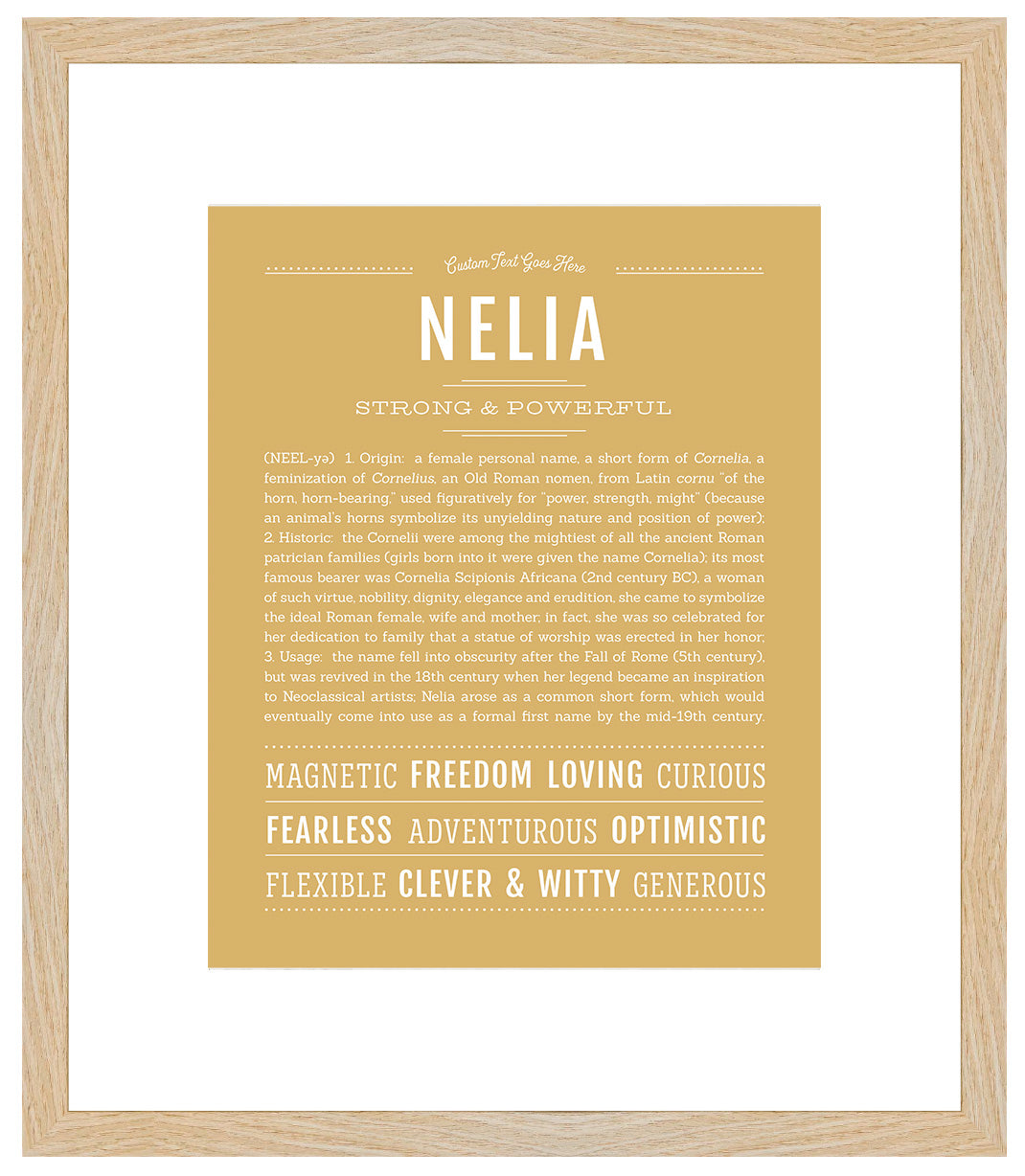 Nelia | Name Art Print