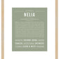 Nelia | Name Art Print