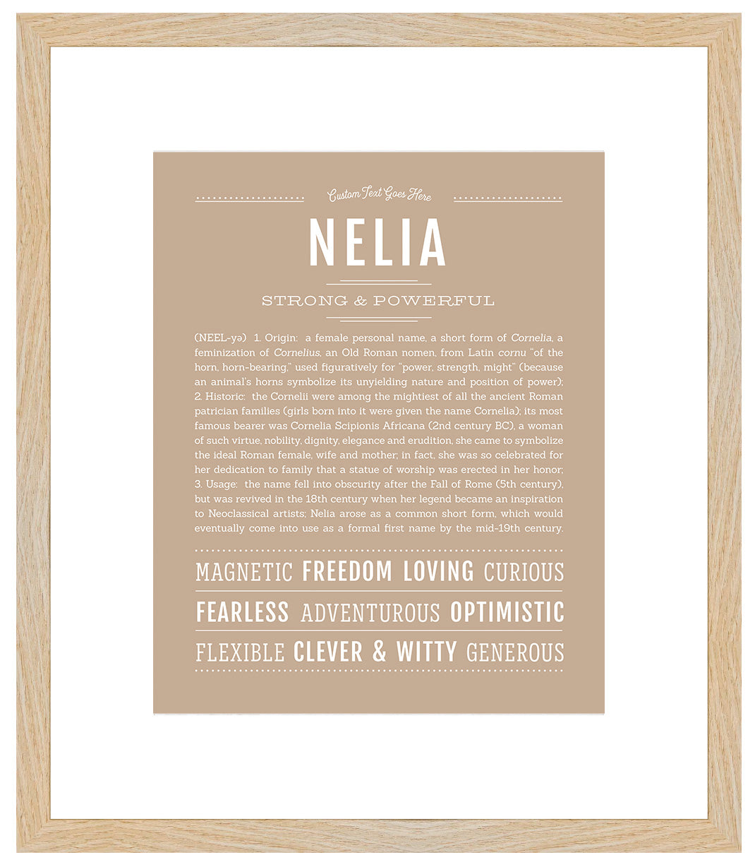 Nelia | Name Art Print