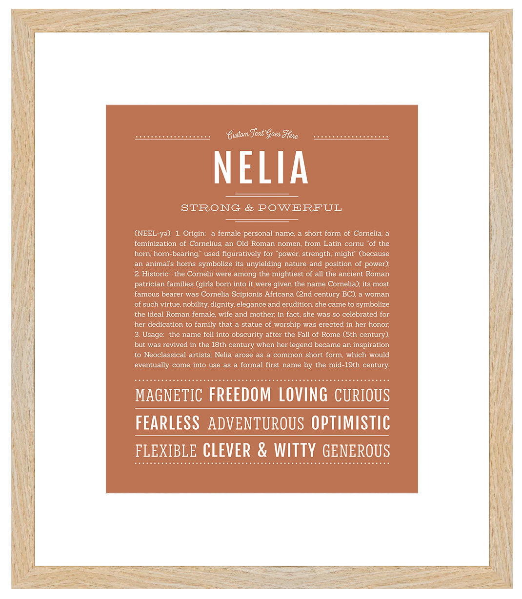 Nelia | Name Art Print