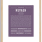 Nevaeh | Name Art Print