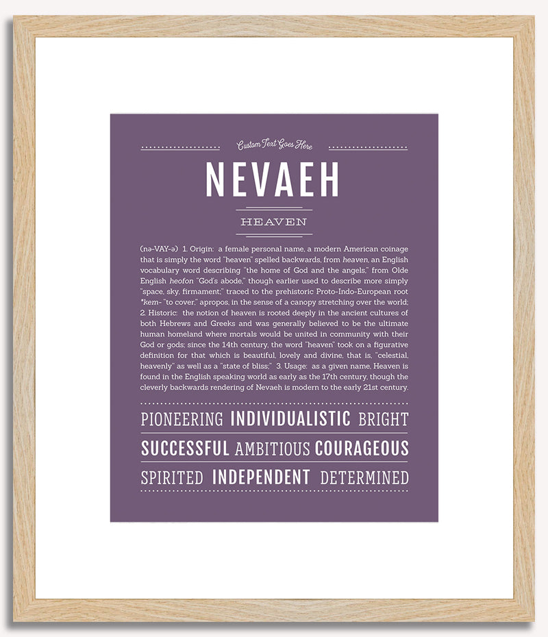 Nevaeh | Name Art Print