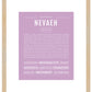 Nevaeh | Name Art Print