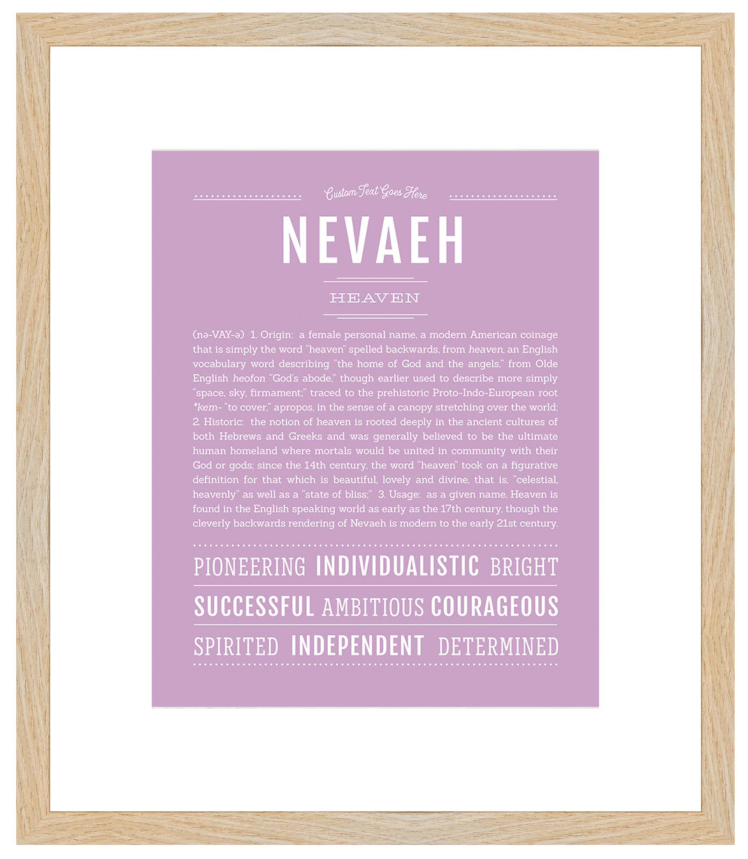 Nevaeh | Name Art Print