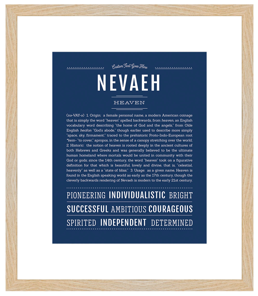 Nevaeh | Name Art Print