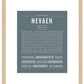 Nevaeh | Name Art Print