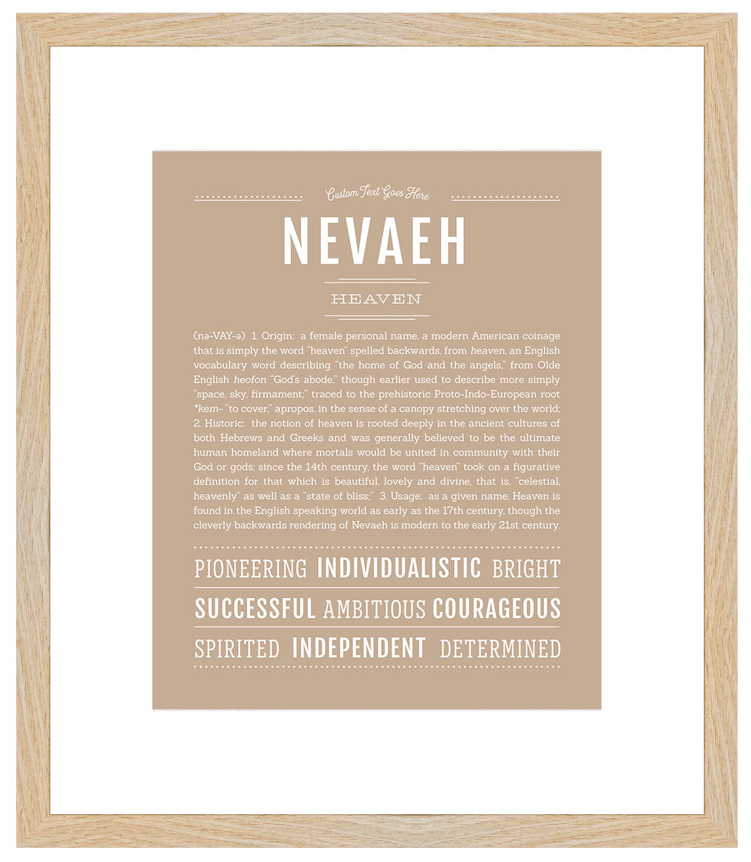 Nevaeh | Name Art Print