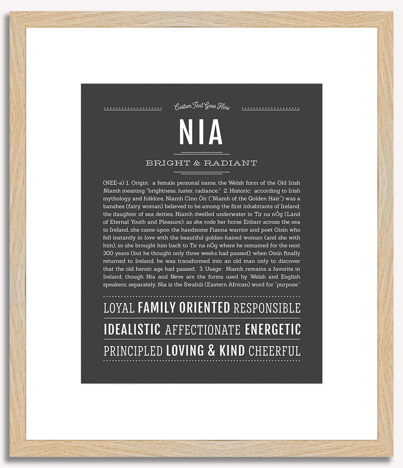 Nia | Name Art Print