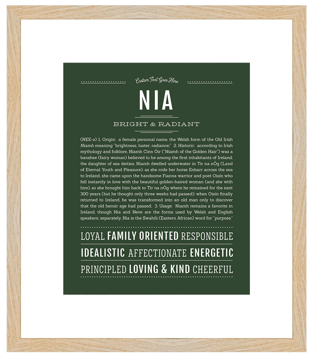 Nia | Name Art Print