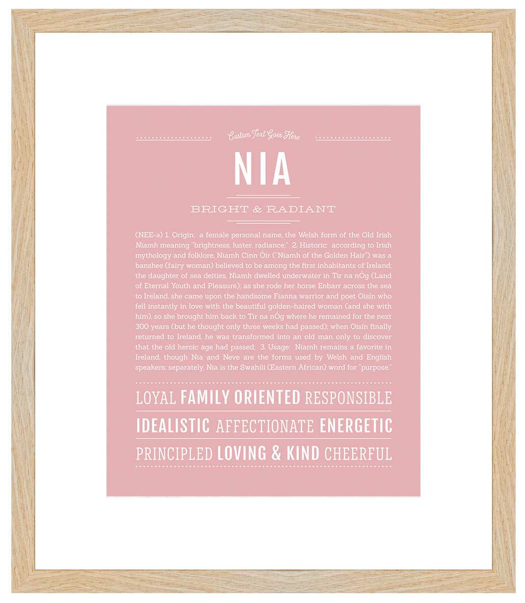 Nia | Name Art Print