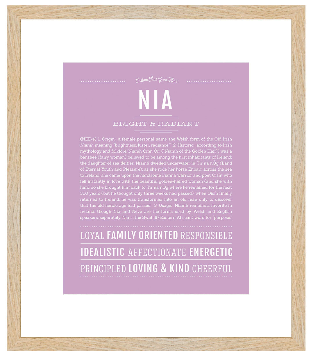 Nia | Name Art Print