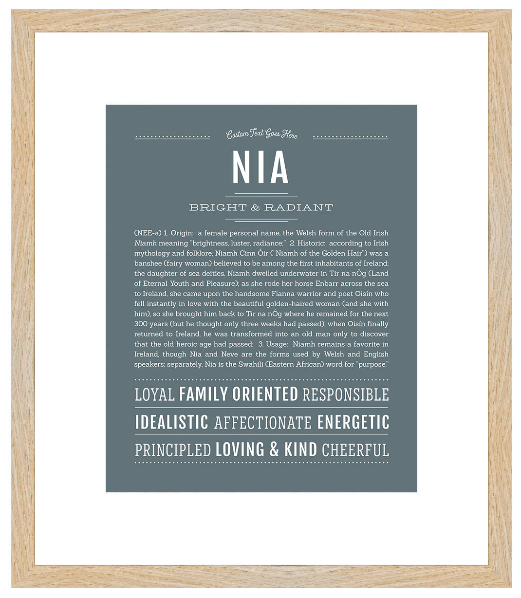 Nia | Name Art Print