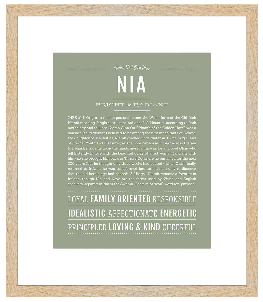 Nia | Name Art Print