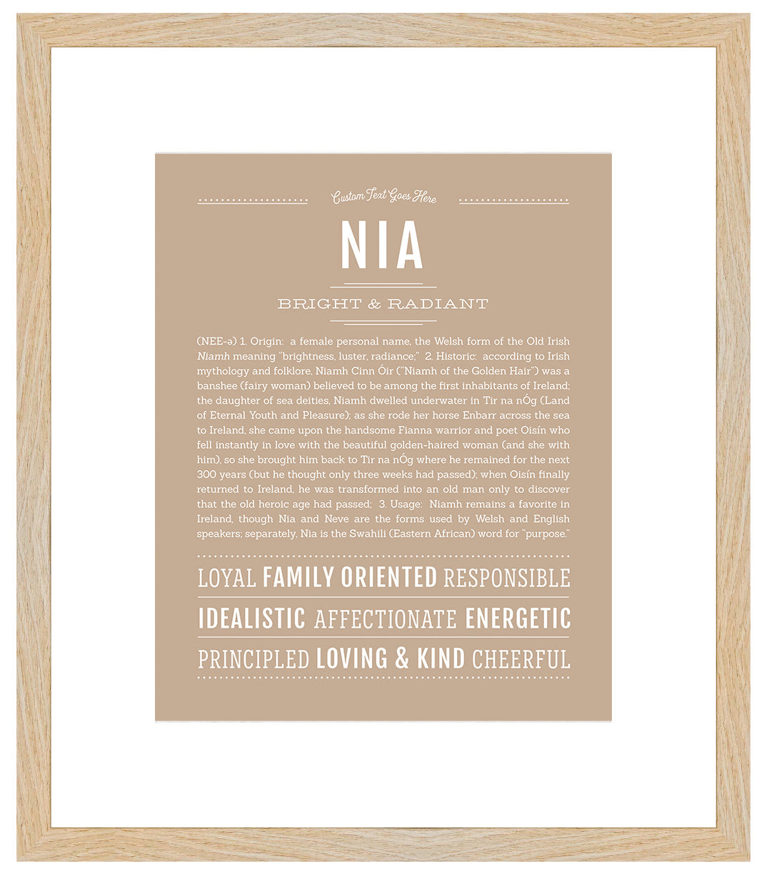 Nia | Name Art Print