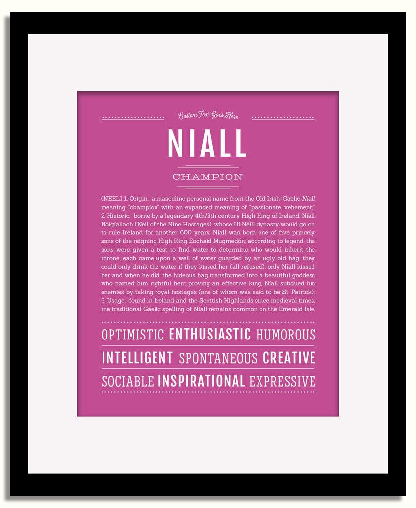 Frame Options | Dark Pink | Black Frame, Matted