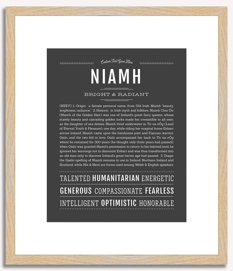 Niamh | Name Art Print