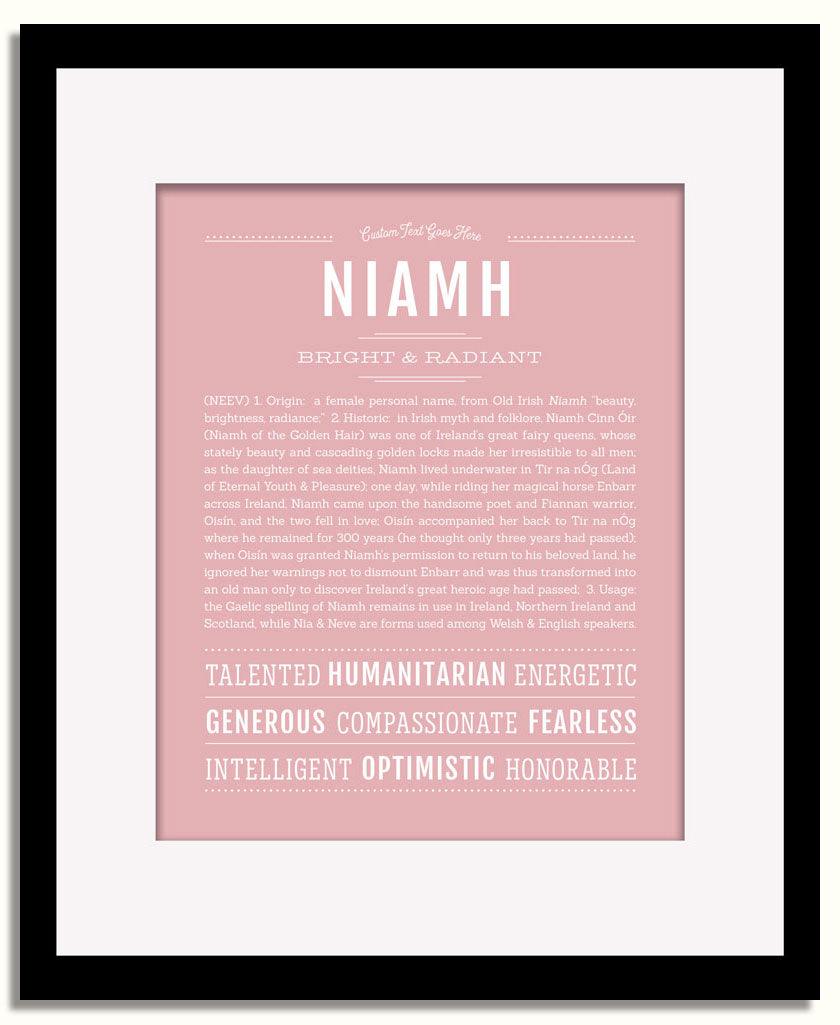 Frame Options | Dusty Rose | Black Frame, Matted