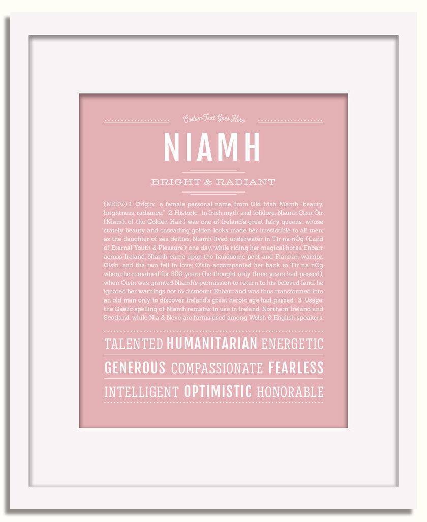 Frame Options | Dusty Rose | White Frame, Matted