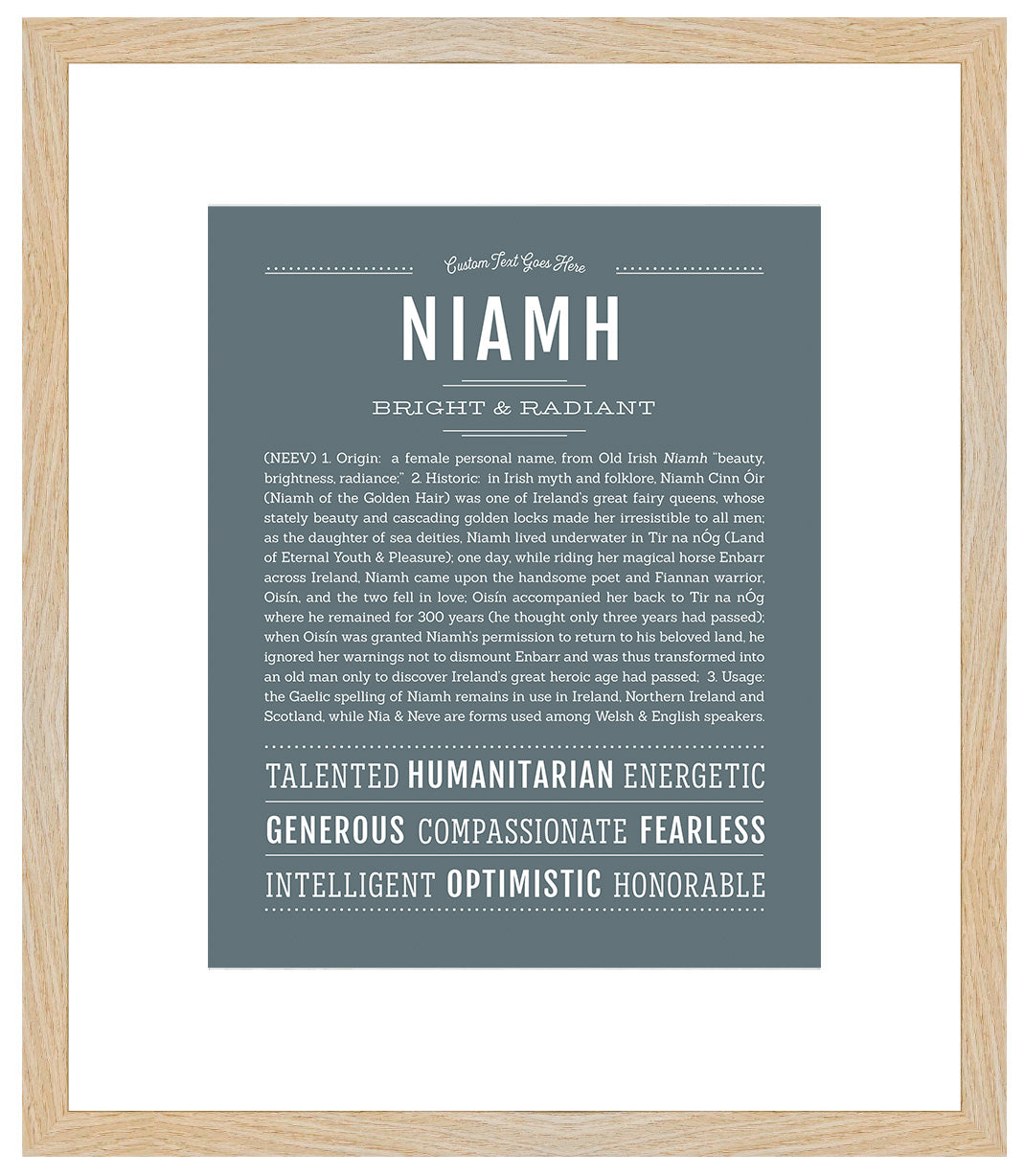 Niamh | Name Art Print