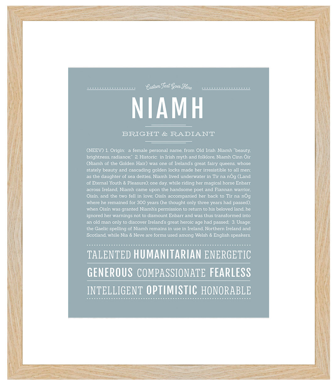 Niamh | Name Art Print