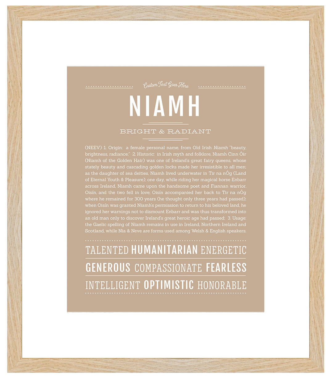 Niamh | Name Art Print